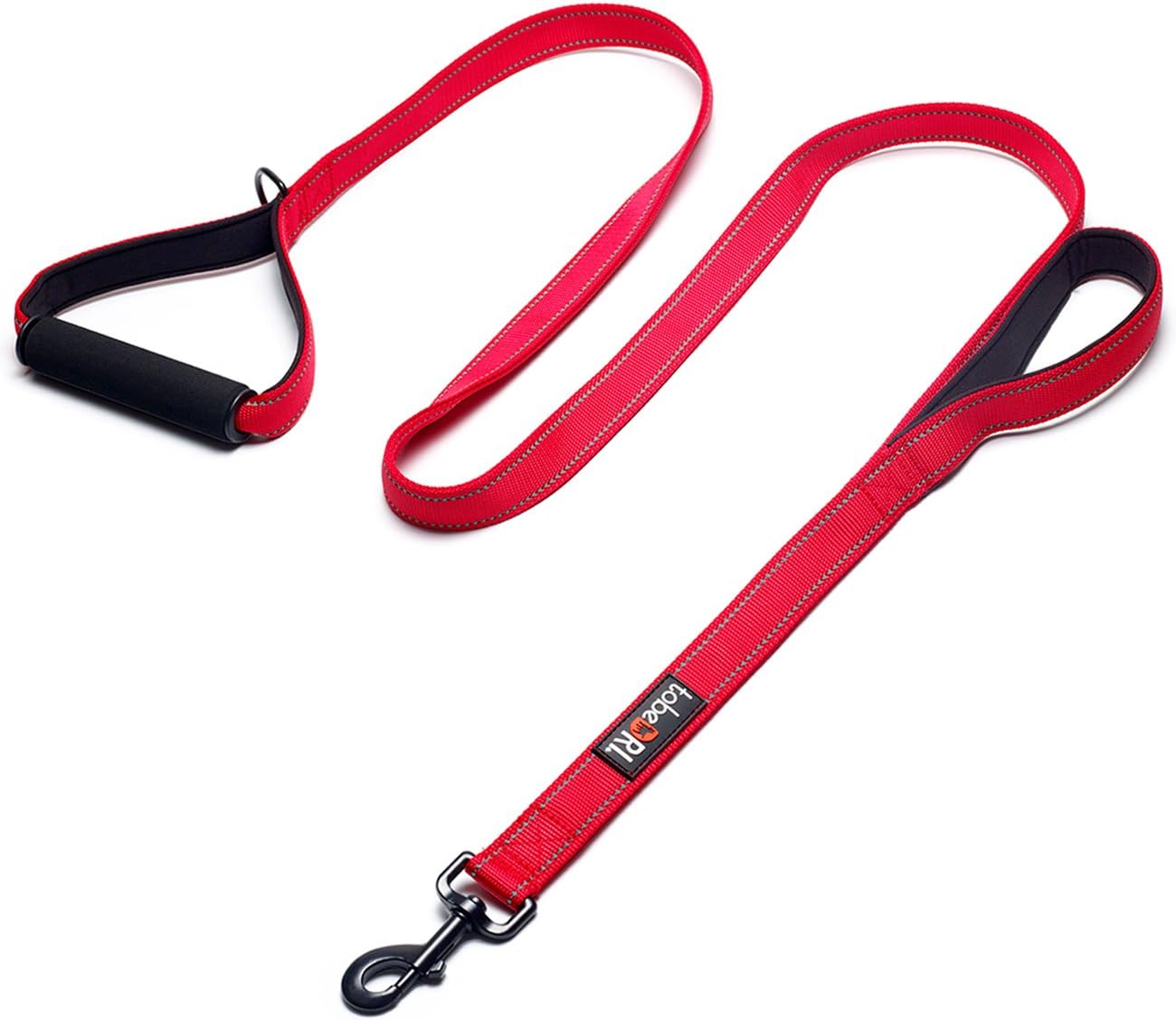 tobeDRI Heavy Duty Dog Leash 2 Padded Handles, 6 feet long Dog