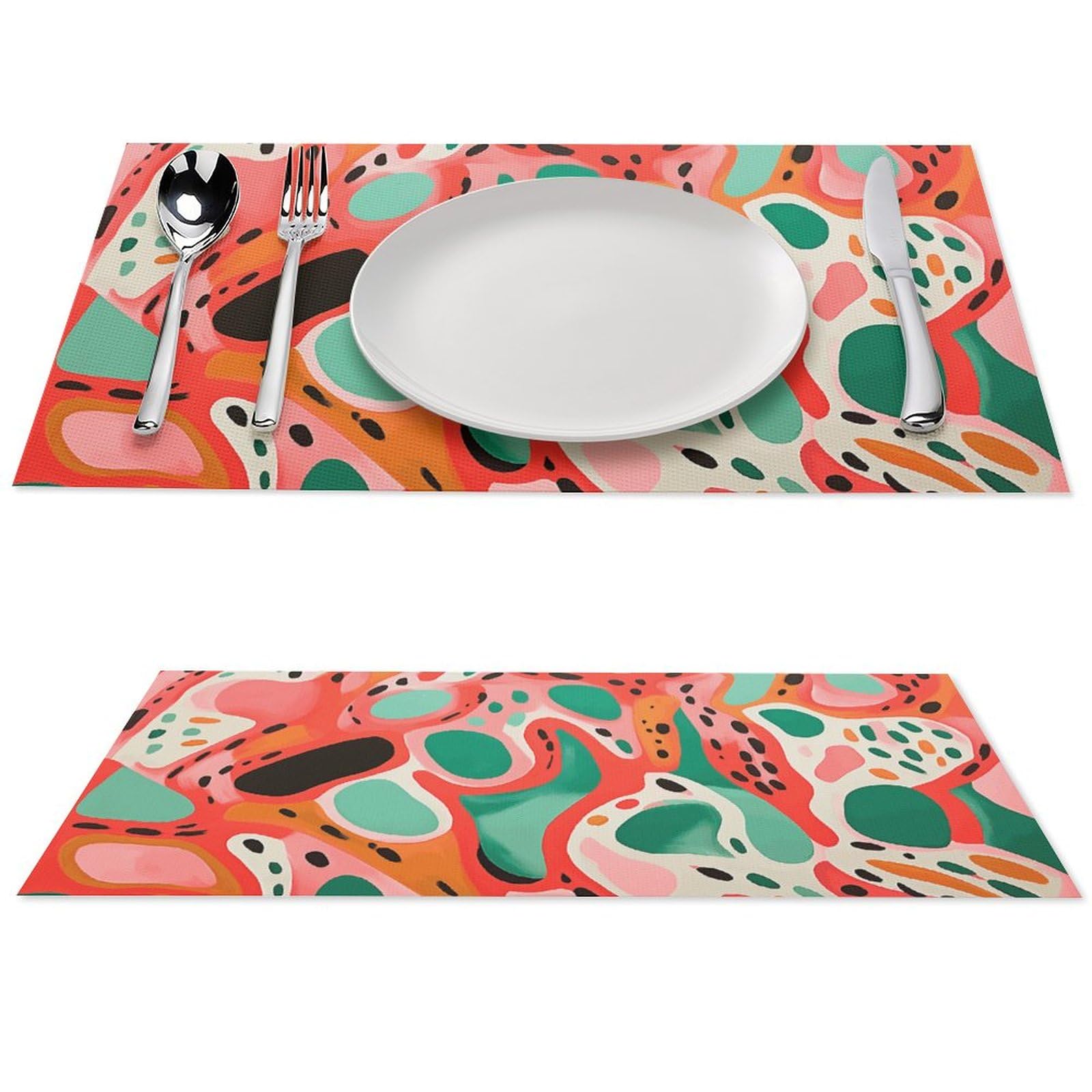 Sets de table de cuisine pour repas en intérieur et extérieur lot de 4