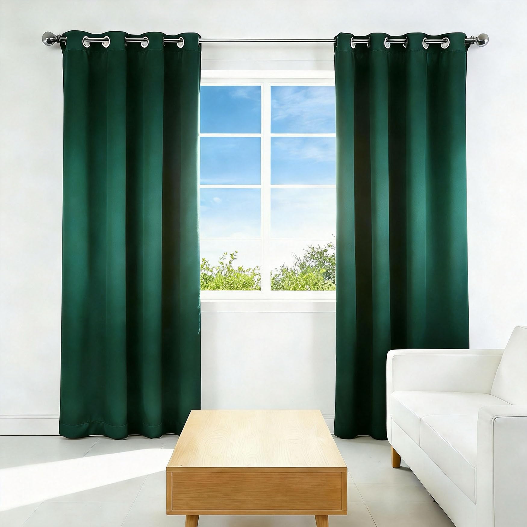 Rideau occultant doux 220 x 240 cm opaque isolant thermique de haute qualité