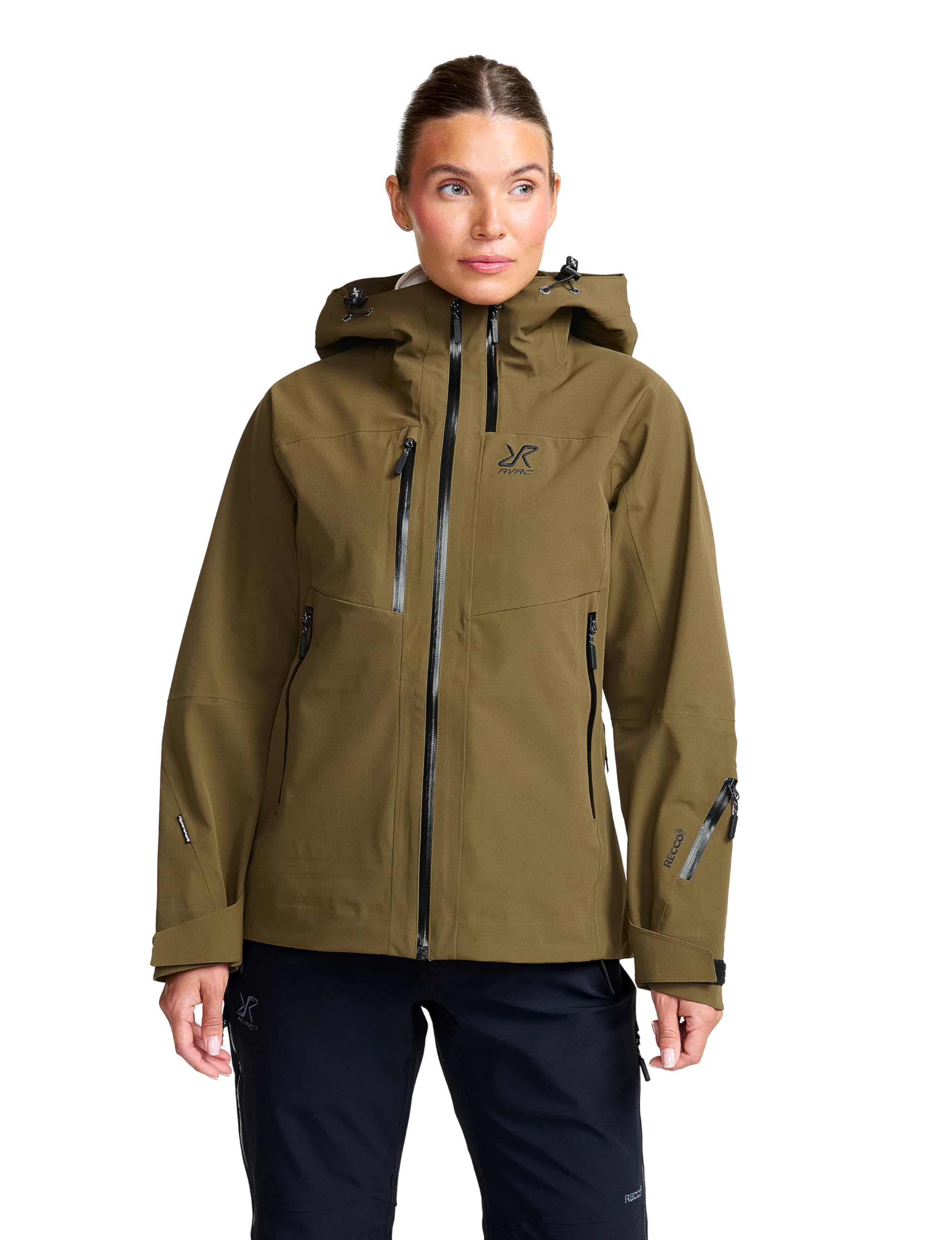 RevolutionRace Cyclone 3L Shell Jacket für Damen, Wasserdichte Jacke mit Recco-Reflektoren zum Wandern