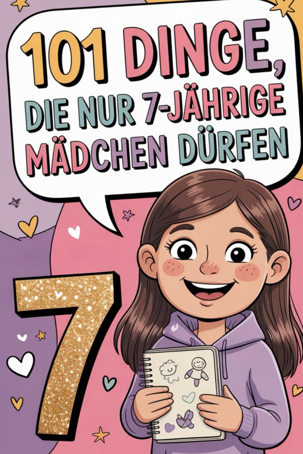 101 Dinge, die nur 7-jährige Mädchen dürfen: 101 fröhliche Ideen – Fantasie, Lachen und Selbstvertrauen für Mädchen im Alter von 7 Jahren, Magie, Spaß ... Buch zur Ermutigung kleiner Heldinnen.