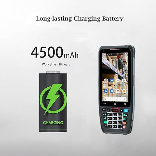 Miniatura 5 de Nuevo escáner de código de barras Android actualizado, Bix 2D 1D resistente PDA Android, escáner QR de inventario de 4 pulgadas, computadora móvil