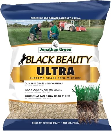 Jonathan Green (10322) Black Beauty Ultra Grass Seed - Cool Season Lawn Seed (7 lb) Jonathan Green (10322) Black Beauty Ultra Grass Seed - Cool Season Lawn Seed (7 lb)