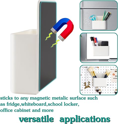 Miniatura 4 de Paquete de 2 marcadores magnéticos de borrado en seco, parte trasera magnética fuerte, soporte para pizarra blanca y refrigerador, escuela, oficina,