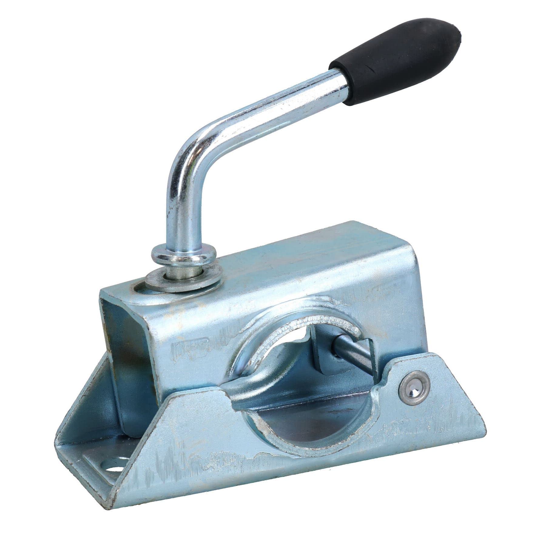 AB Tools Stützrad, 42 mm, für Anhänger, Wohnwagen, 200 mm, Stahl-Zentrierrad + Split-Klemme