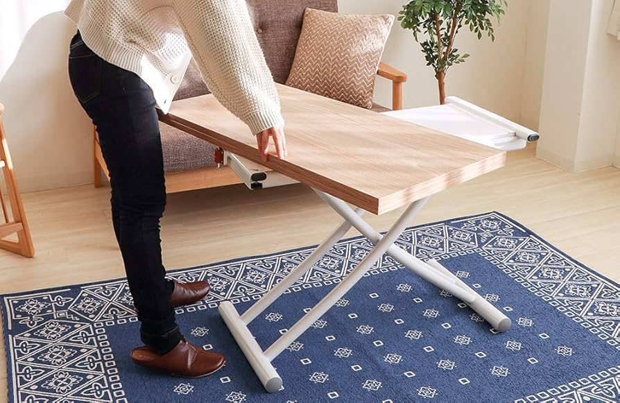 【美品】ヤマソロ 昇降テーブル グロリアス 82-645（ブラウン/ブラック） Amazon｜ヤマソロ 昇降テーブル テーブル グロリアス 82-645