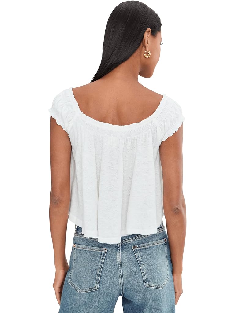 White Free People We The Free Dahlia Tee