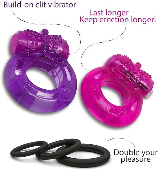 Anillo vibrador para pene + anillo sexual para parejas + ...