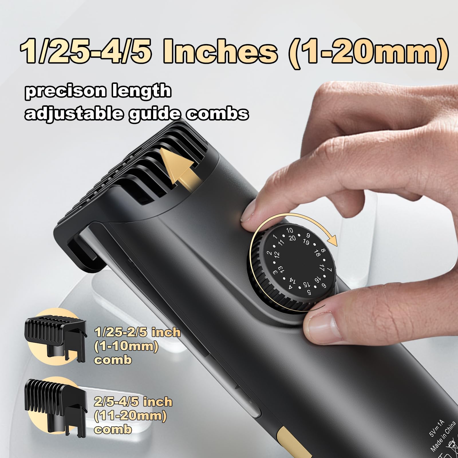 Favrison Electric Body Hair Trimmer with Ceramic Blade