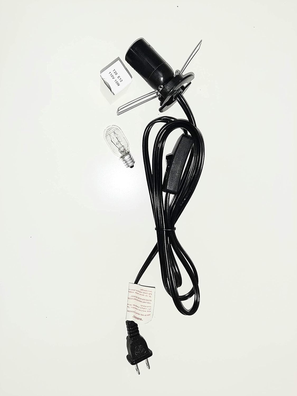 Himalayan Salt Lamp Natural, Individually Hand Crafted Himalayan Pink Salt Lamps, Amber Glow, Wooden Base, Bedside Night Light, 15 Watt Bulbs, UL Cord I 6-7 lb