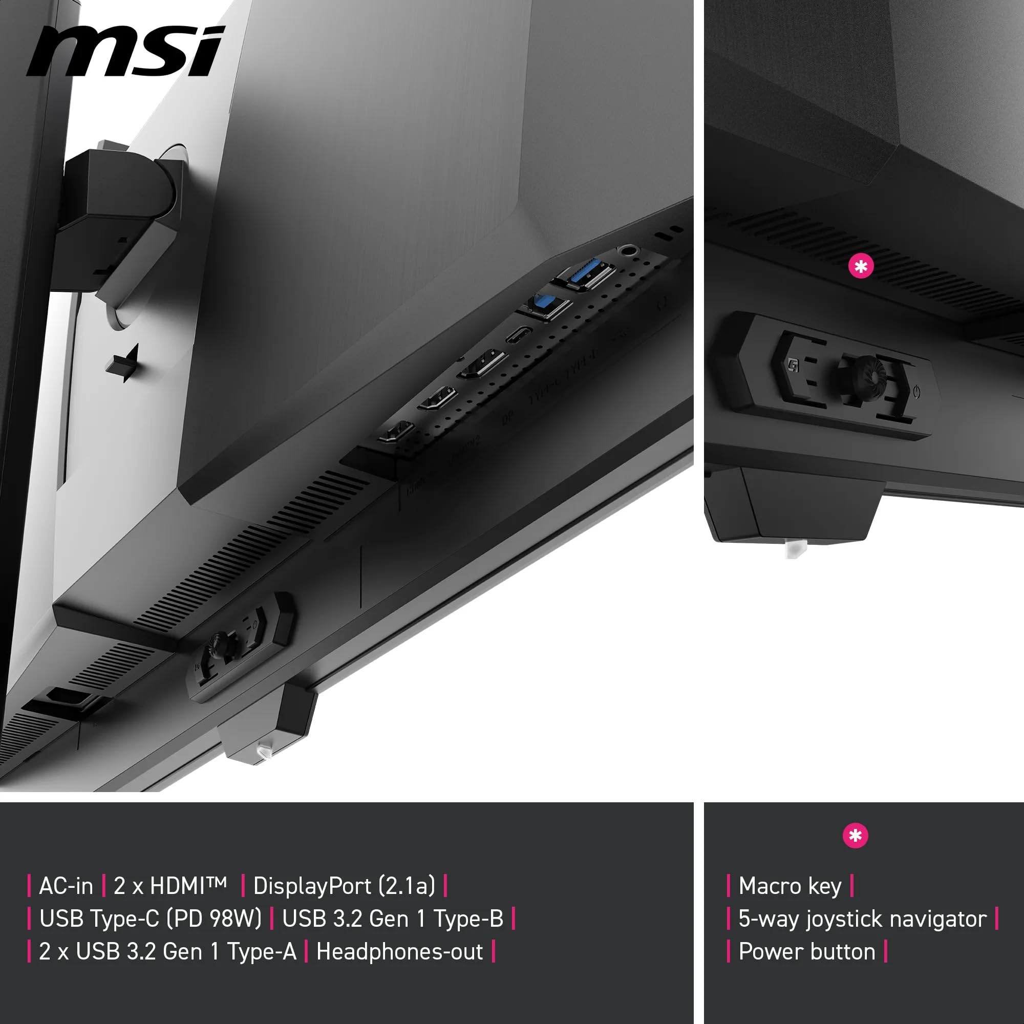 MSI MPG 271QR QD-OLED X50 27-Inch WQHD QD-OLED Monitor, 2560 x