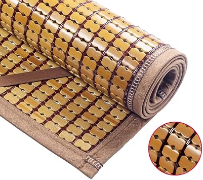 Summer Sleeping Mat Bamboo mat mat Folding Double Single Bamboo mat Pure Natural Environmental protectibamboo mat Bamboo Mattress Breathable Mattress Summer Cool OYO for Home School Dormitory A 0.8x