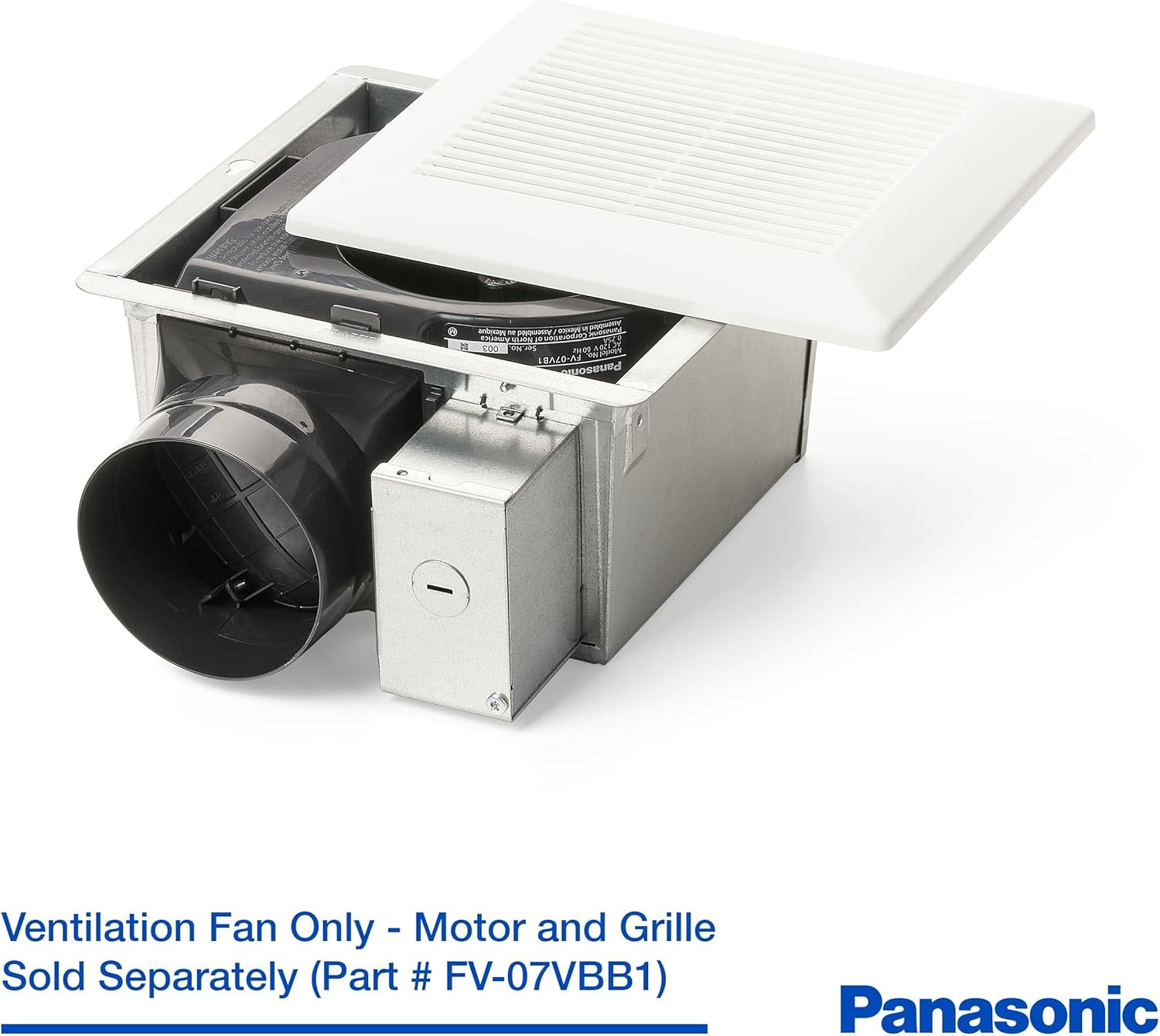 Panasonic Ecovent Housing Can Only for Ceiling Mount Bathroom Exhaust Fan, FV-07VBA1A, Pack of 4