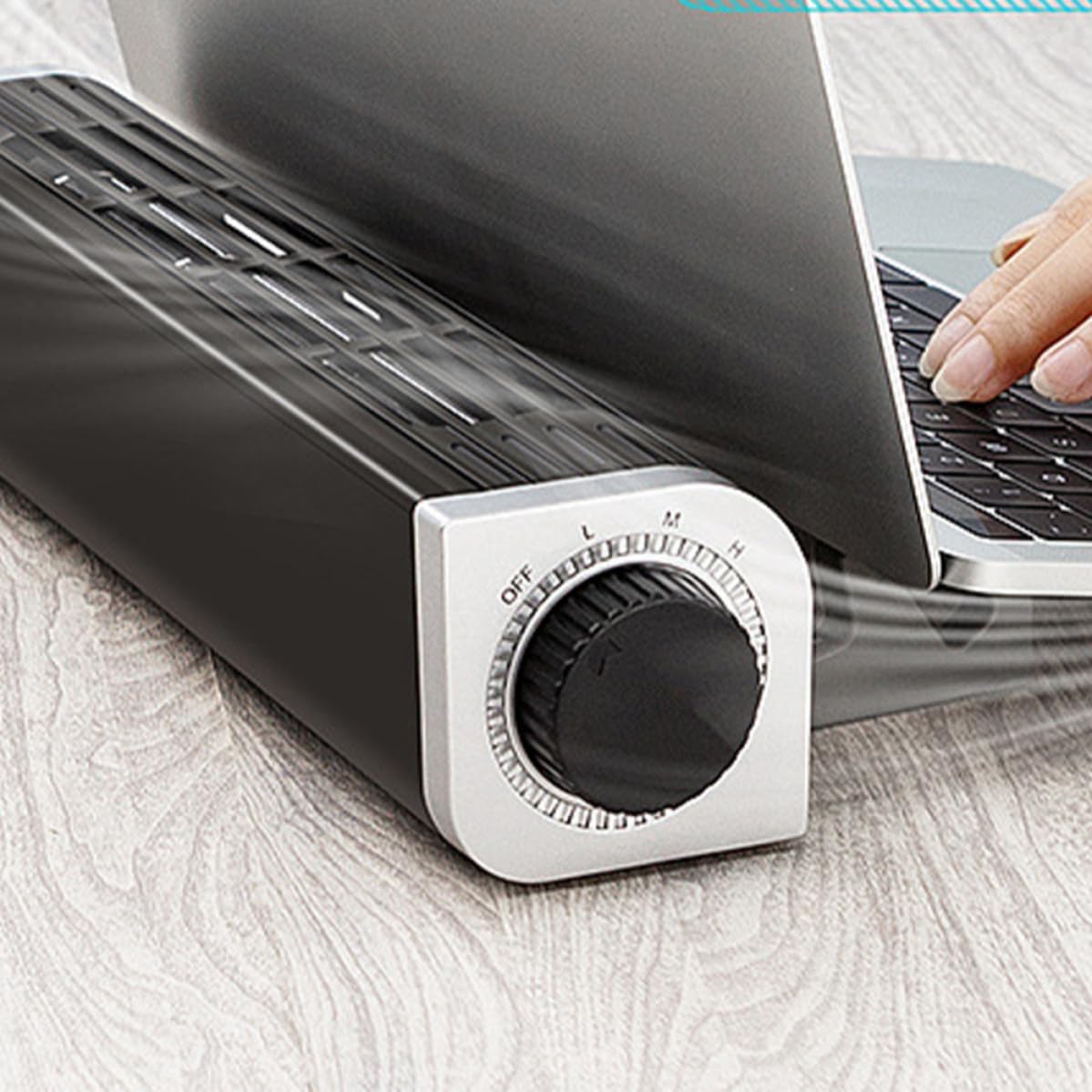 ABOOFAN Enfriador de Portátil Base Refrigeradora Portátil con Ventilador de Refrigeración USB de Aleación de Aluminio y Abs con Decoracion Verano para Laptop y Tablet