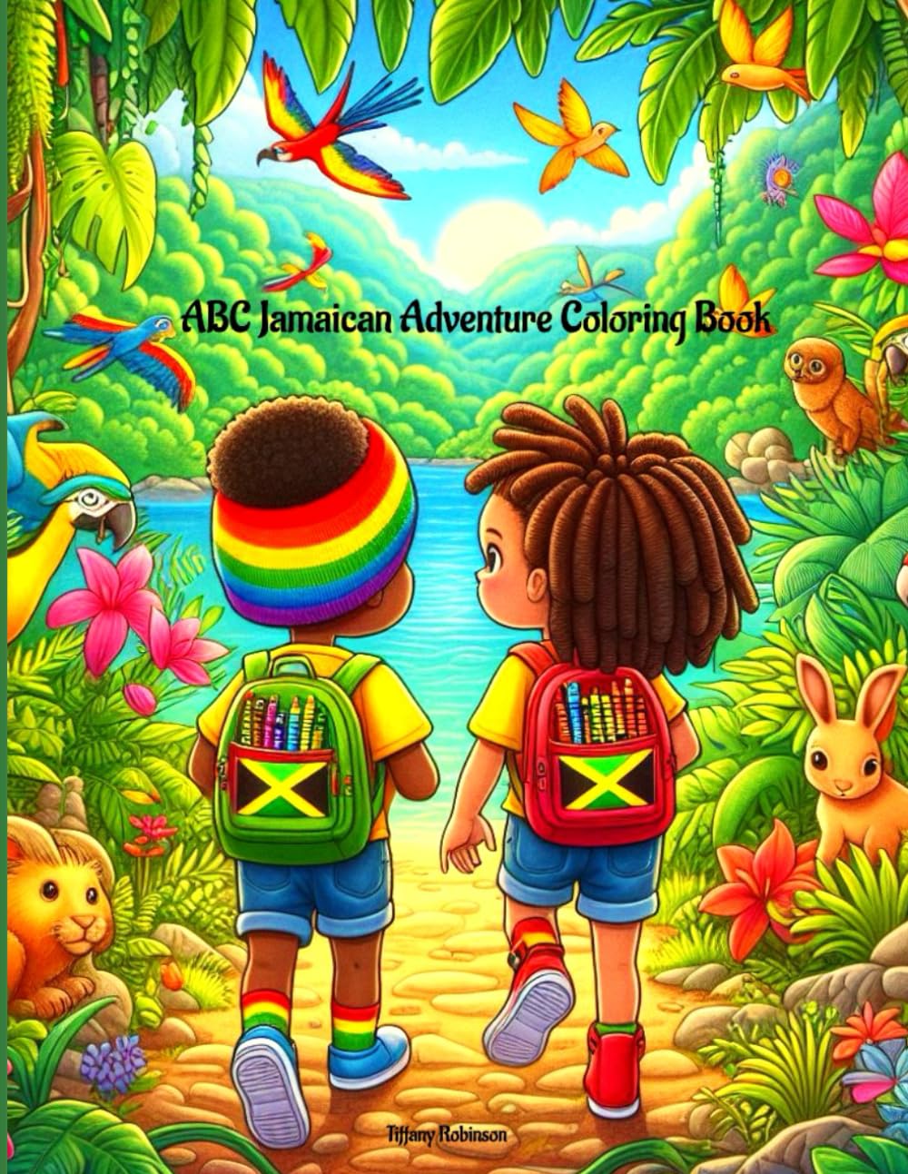 ABC Jamaican Adventure Coloring Book: Discovering Jamaica's Wonders from A to Z for Kids ages 3-5