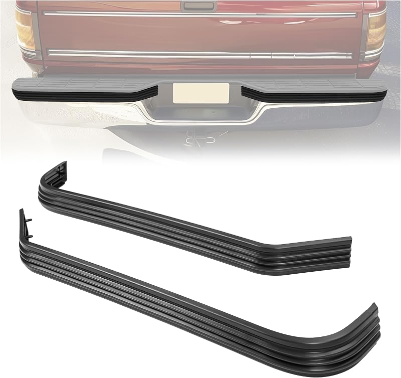Moldura do Para-choque Traseiro HECASA em PP para Chevrolet/GMC C/K, Tahoe, Blazer e Yukon – Par