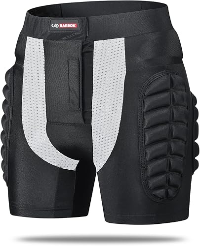 BARBOK Pantalones cortos acolchados de protección de cadera para niños, almohadillas de EVA para ciclismo, patinaje, patinaje, snowboard, rodillo