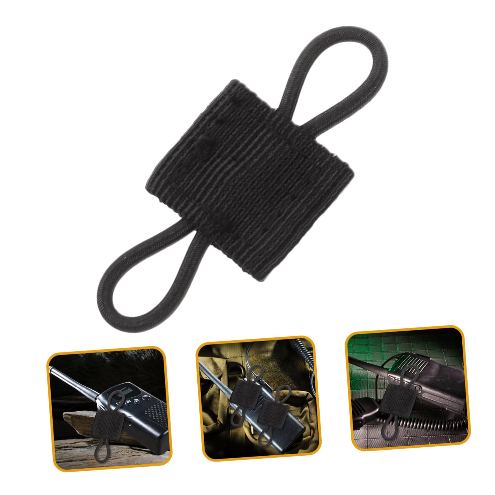 Toyvian Fibbia per Fissaggio delle Cuffie. Clip Fissaggio Esterno Dispositivo di Fissaggio del Fissaggio in Nylon Chiusure A Cinghia Nero
