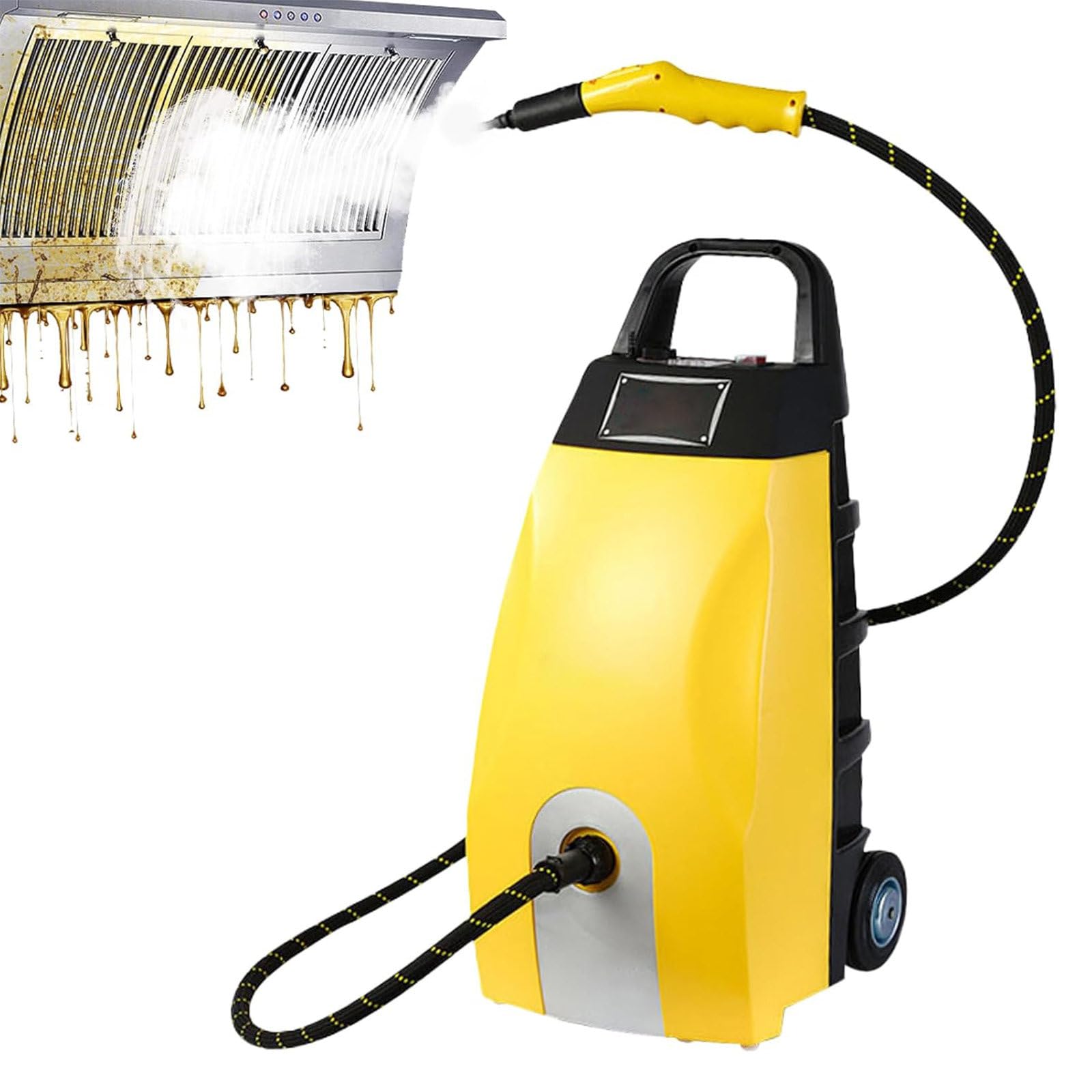 AETEREOS Commercial Steam Cleaner 3000W Heavy Duty - 3.5L Tank Yellow