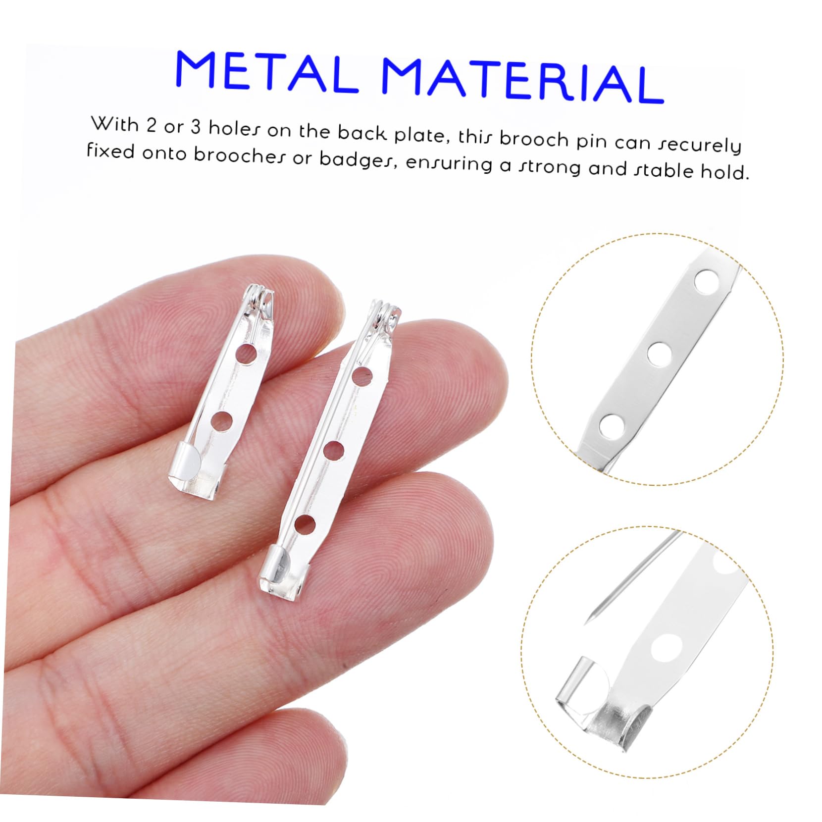 TEHAUX 5 Ensembles Épingler Bricolage Robe Artisanat Épingles pour Goupilles De Sécurité Épingle De Sureté Accessoires Pince À Linge Épingles À Épingle De Sûreté Métal 100 Pièces * 5