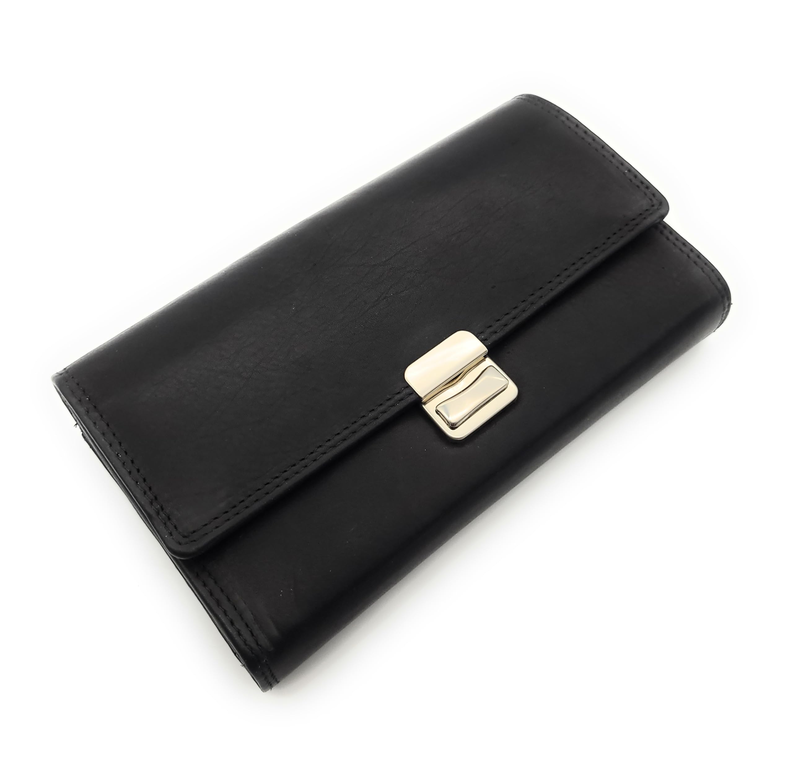 Leder Kellnerbörse Geldbörse Portemonnaie Softleder Basic schwarz