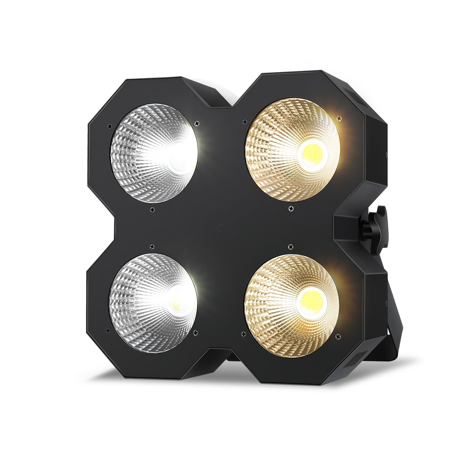 Luz LED Blinder para escenario, 200 W COB par blanco frío y blanco cálido, luz DMX/maestro-esclavo DJ, luz estroboscópica para iglesia, boda, concierto, teatro, espectáculo