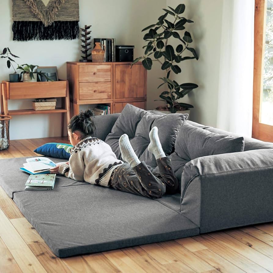 Amazon.co.jp: [ベルメゾン] ソファ ローソファ フロアマットに