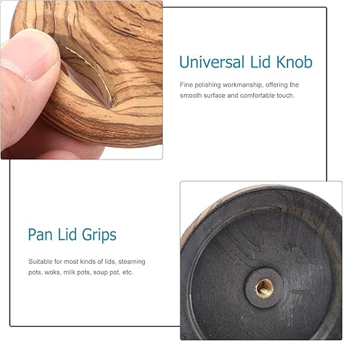 Miniatura 5 de DOITOOL DOITOOL - 2 piezas de repuesto para mango de tapa de olla Crockpot, resistente al calor, perilla de repuesto superior de tapa de olla