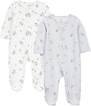 Simple Joys by Carter's Baby-Girls 2-Pack 2-Way Zip Thermal Footed Sleep and PlayBaby and Toddler Sleepers