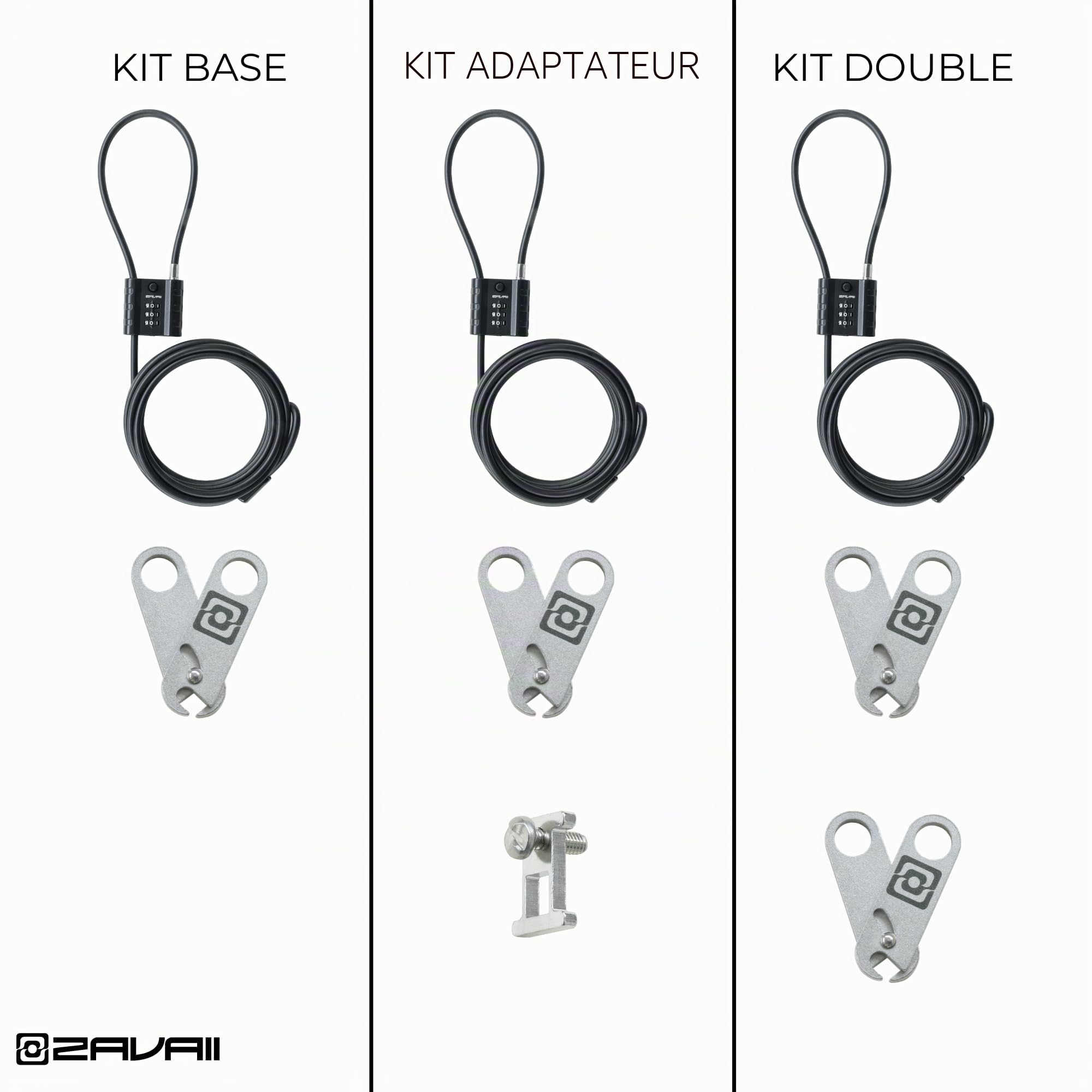 Kit cadenas de planche de surf | Surfboard Lock Anti-theft System | Water-Resistant Protection | Surf Lock Kit | Cadenas antivol Surf