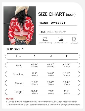 Wyeysyt Womens Cropped Color Block Cardigan Sweaters Long Sleeve Button Down Open Front Knit Sweater Outerwear