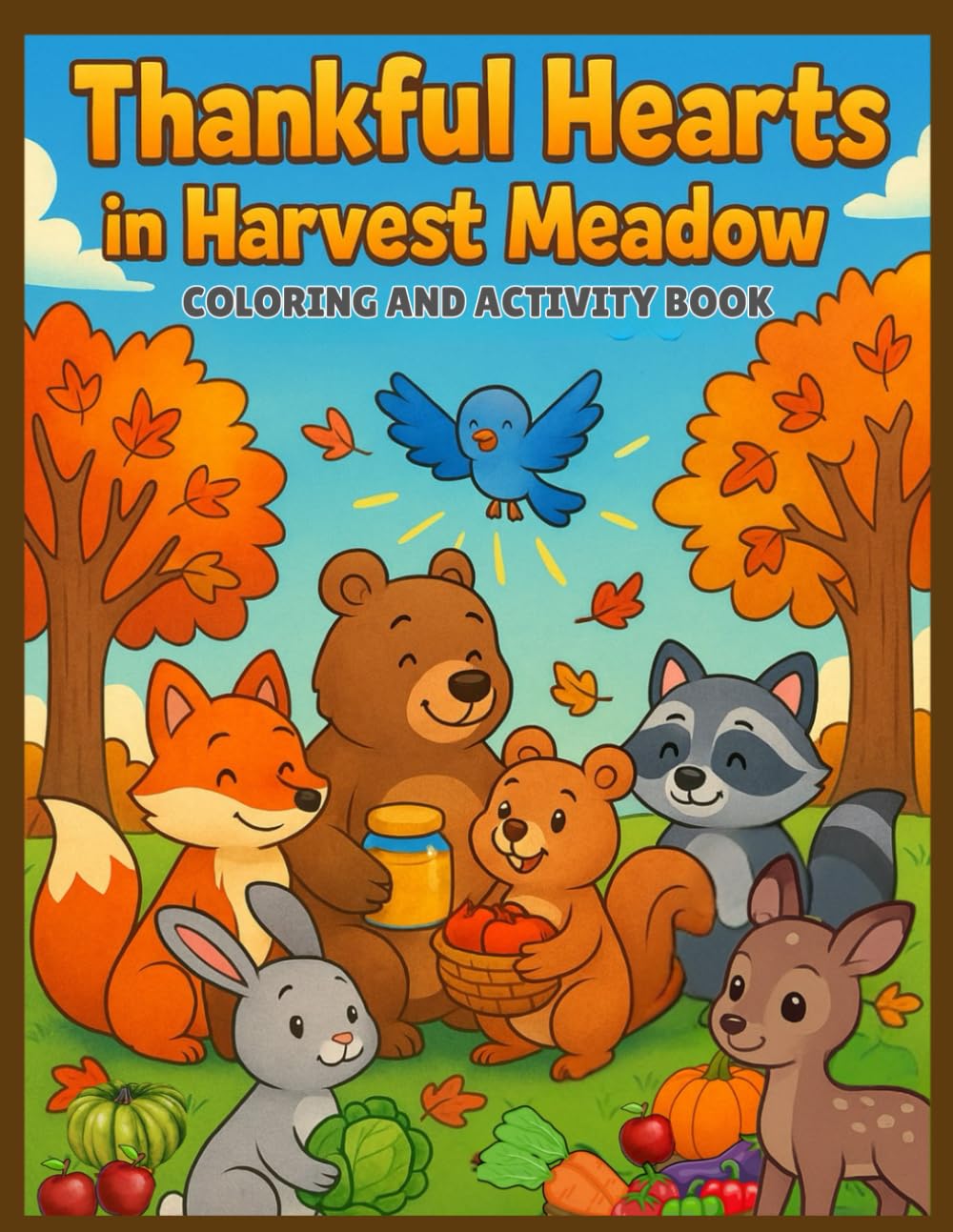 Thankful Hearts in Harvest Meadow Coloring and Activity Book: Thanksgiving Coloring and Activity Book, Christian Thanksgiving Coloring and Activity Book,