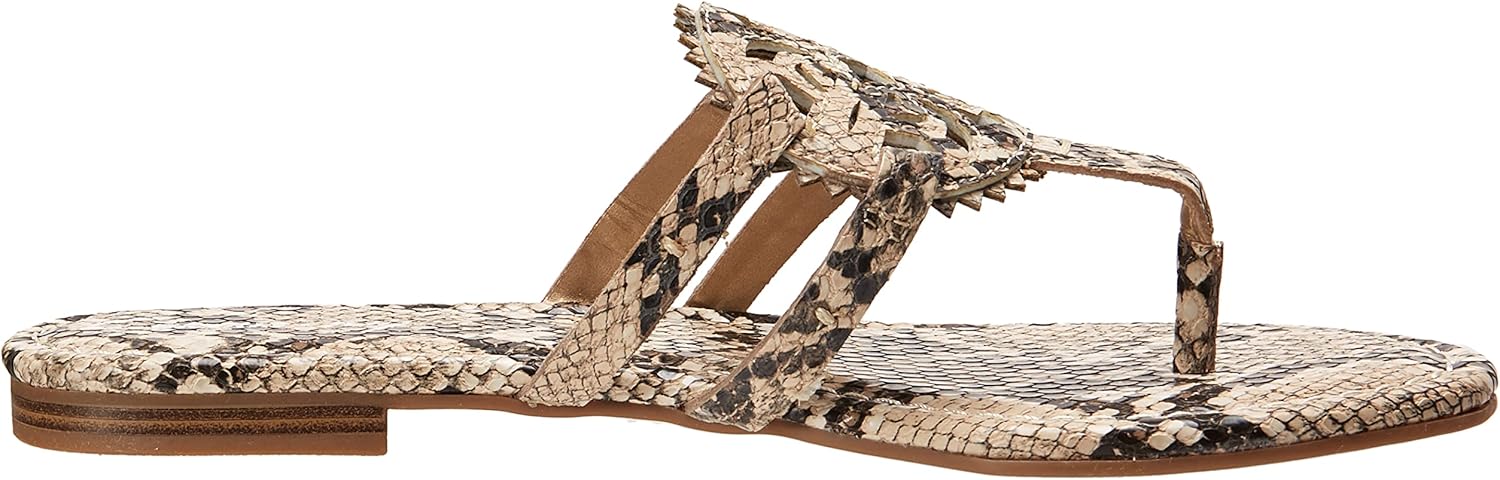 Circus NY Women's, Canyon Sandal 5.5 Black/White Roccia Snake Print