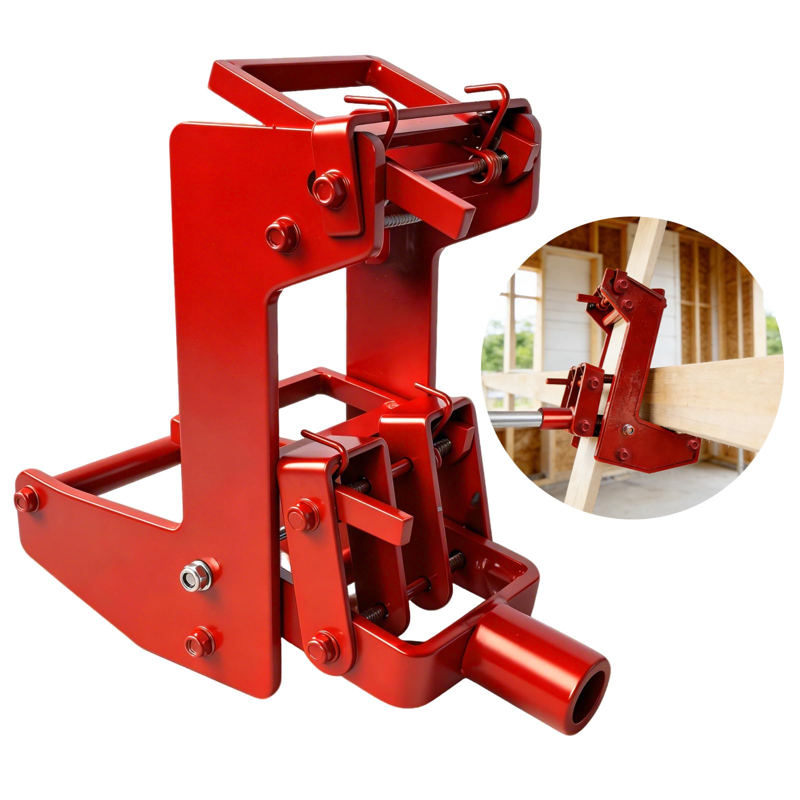 Heavy Duty Wall Jacks for Framing,1000 LBS Cast Iron Wall Jack,Portable Wall Jacks for Wall Beams, Floors & Decks (Fits 1-1/2"x3-1/2 Fir Poles & 1" OD Steel Pipe)