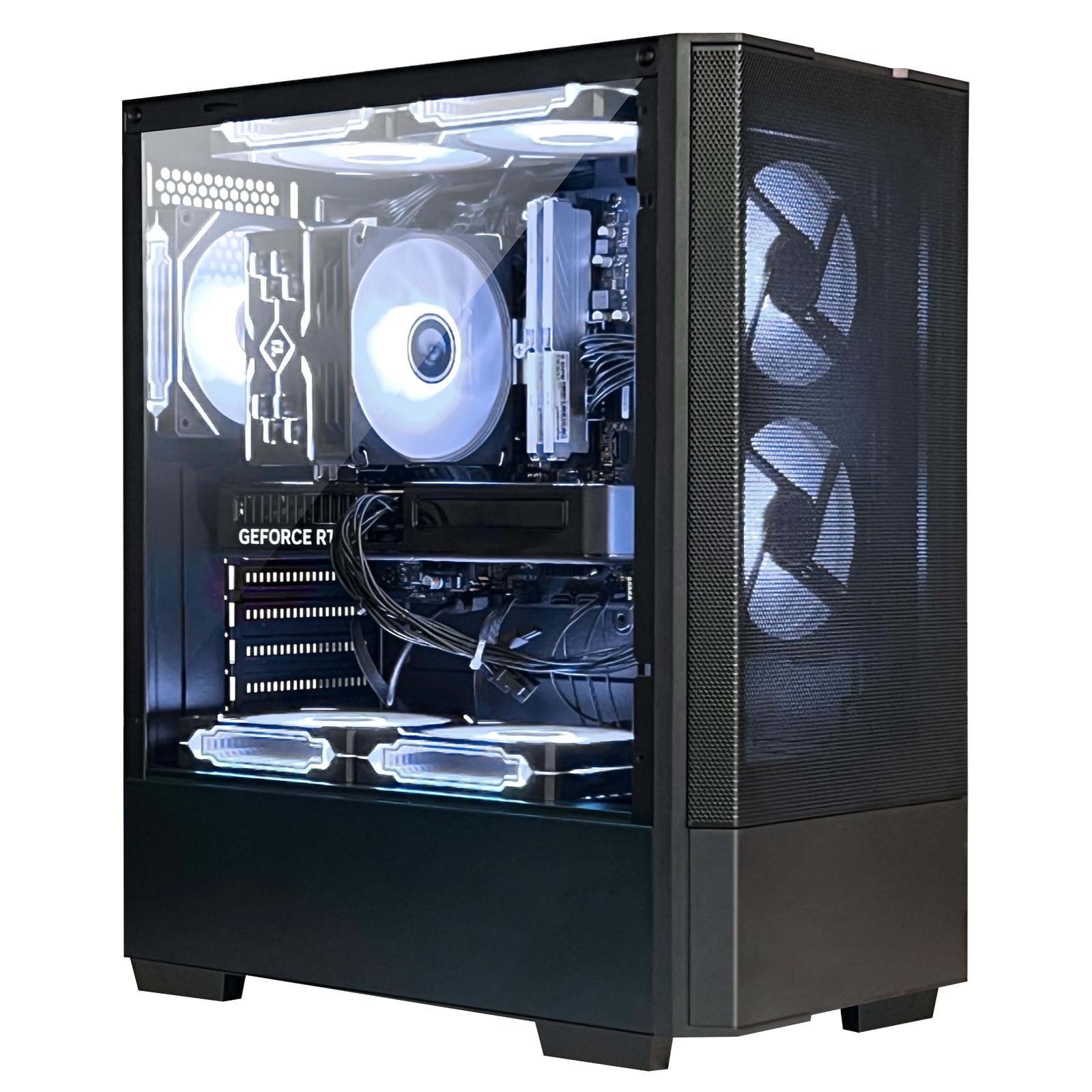 Gaming Desktop PC - Intel Core i5-14400F GeForce RTX 5060 8GB DLSS4, 32GB DDR4 RAM,1TB NVMe SSD,ARGB Cooling, Prebuilt Gaming Computer