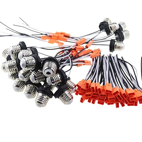 Miniatura 6 de Rextin Edison E26 - Base de adaptador de enchufe macho de rosca para luces de techo LED Downlight paquete de 5