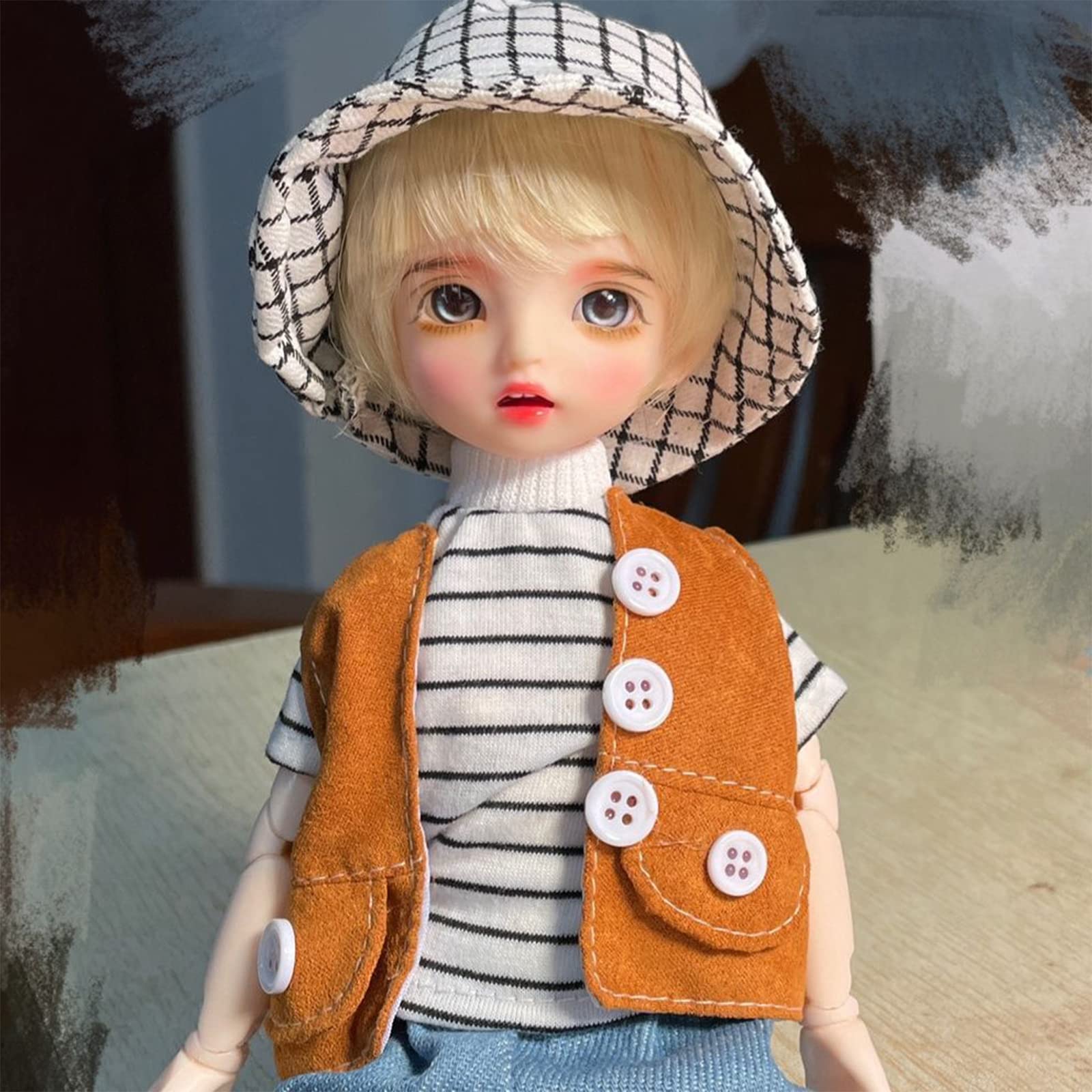 Labstandard BJD Doll 1/6, Cute Boy Doll Handmade Makeup 12 Inch Doll Movable Joint Full Set Clothes Shoes Wig, Gift for Girls Kids Children (Yangyu)