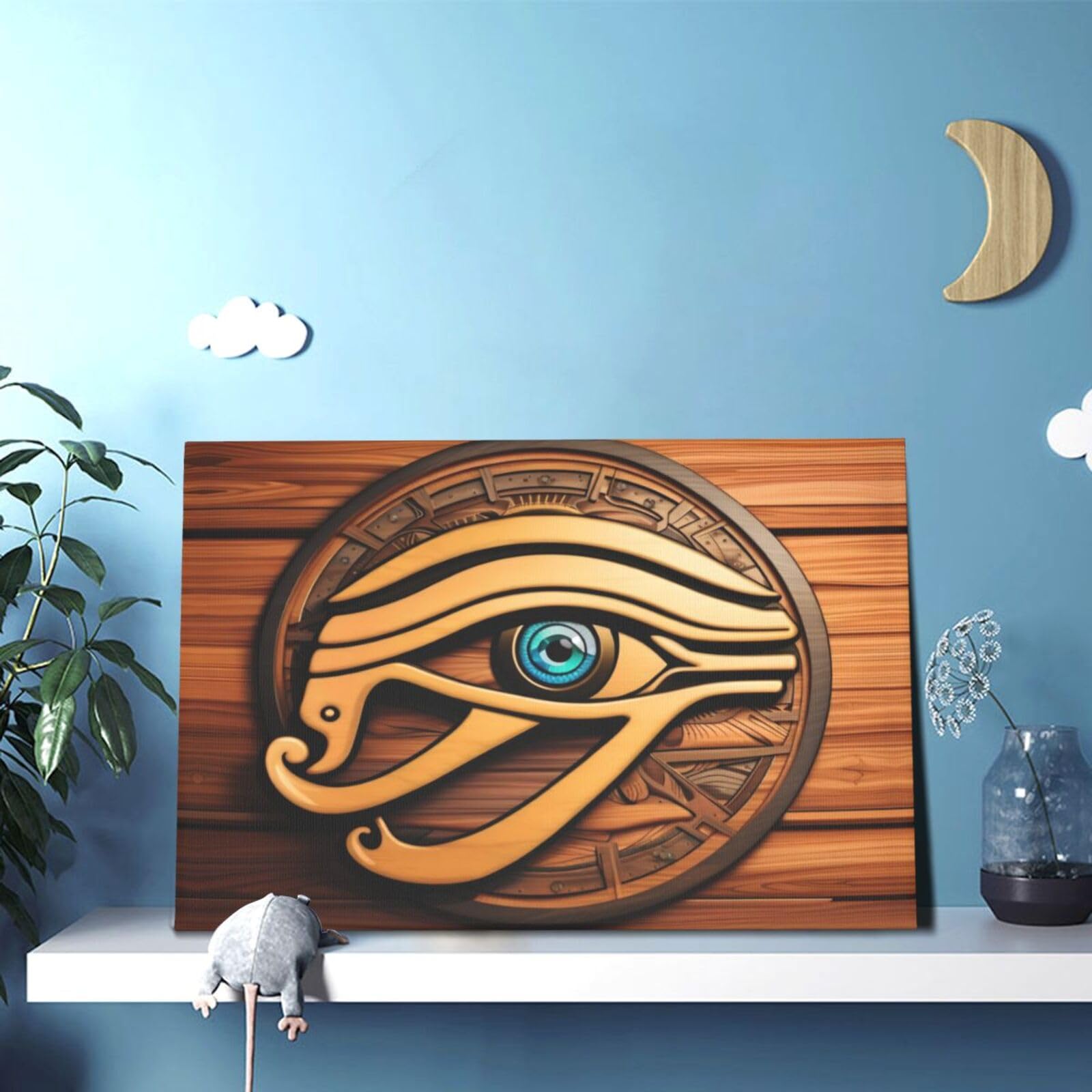 Amazon.com: Canvas Wall Decor Art Painting Print, Egyptian Horus 