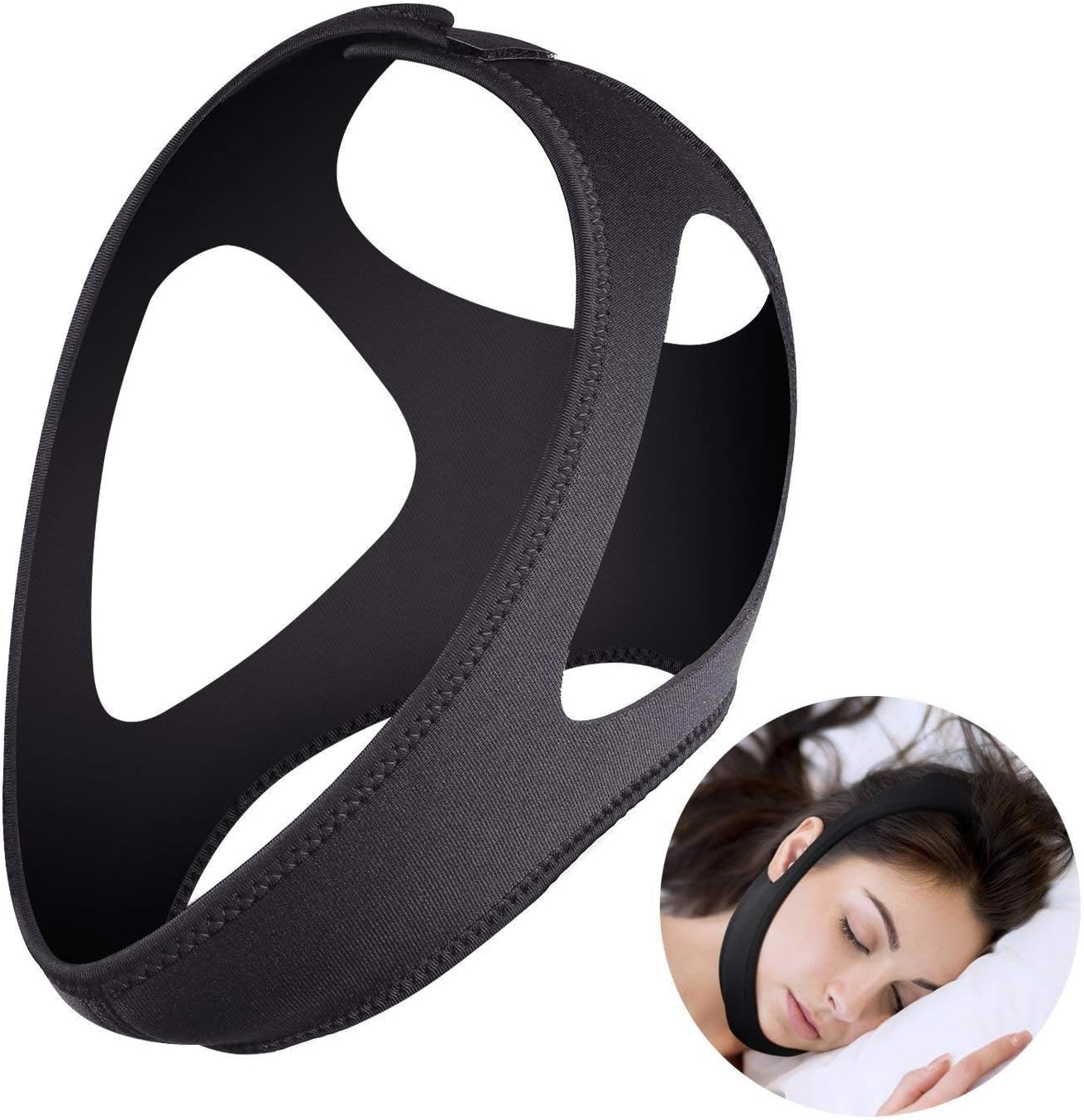 YNGH Anti Snoring Chin Strap, Stop Snoring, The Most Effective Snoring Solution, Snoring Reduction Relief Stopper, Sleep Aid Devices Adjustable Comfortable Bands For Men And Women