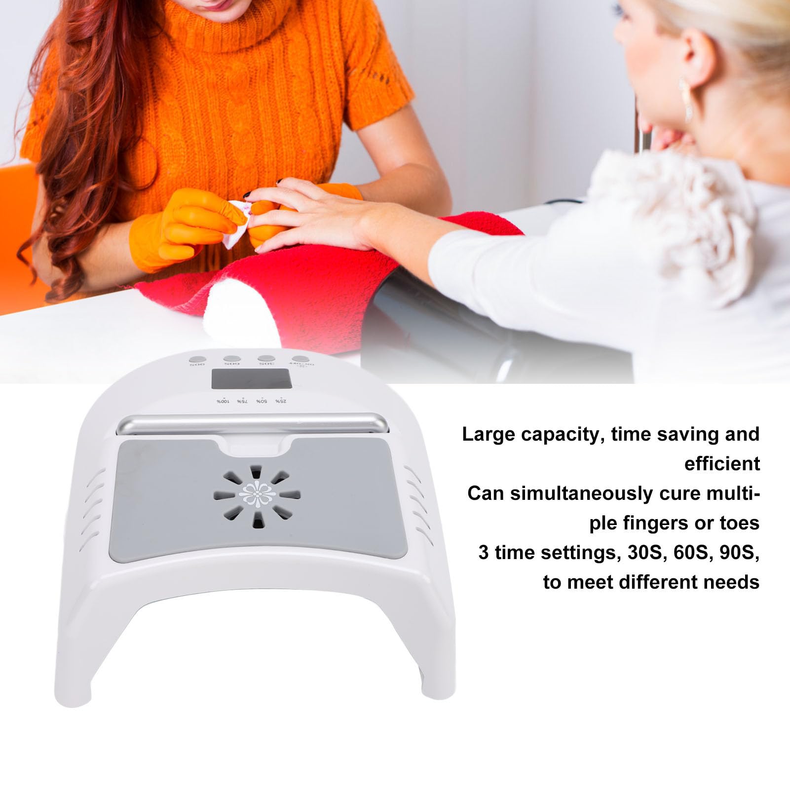 Lampada per Asciugare le Unghie Lampada per Unghie a LED Sensore a Infrarossi per Uso Domestico (Spina UE 100‑240 V)