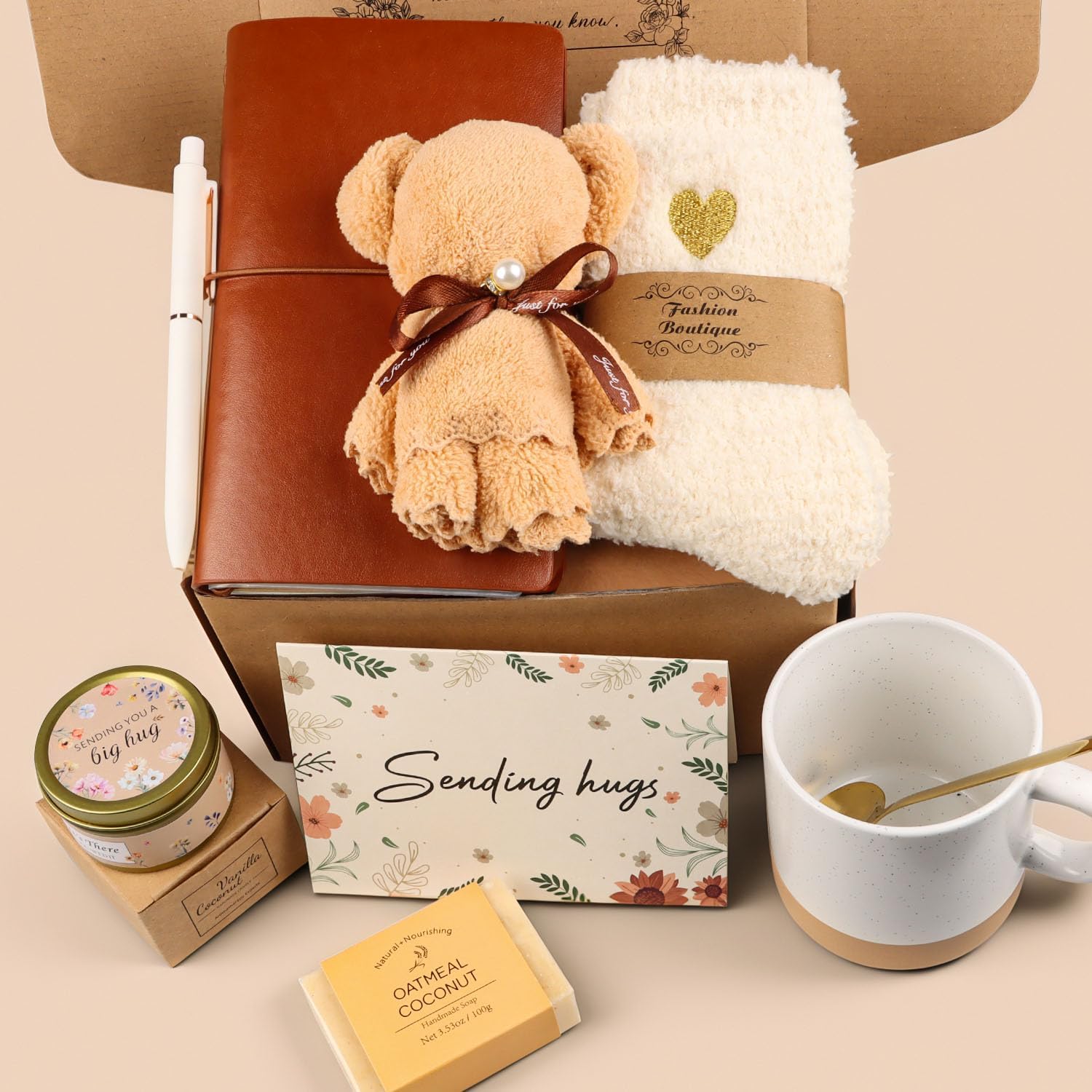 Get Well Soon Gift Baskets for Women, Thinking of You Self Care Gifts for Women Unique Gift Baskets Care Package, Happy Birthday Gifts for Her, Mom, Sister, Best Friend, Wife, Girlfriend, Coworker - Image 5