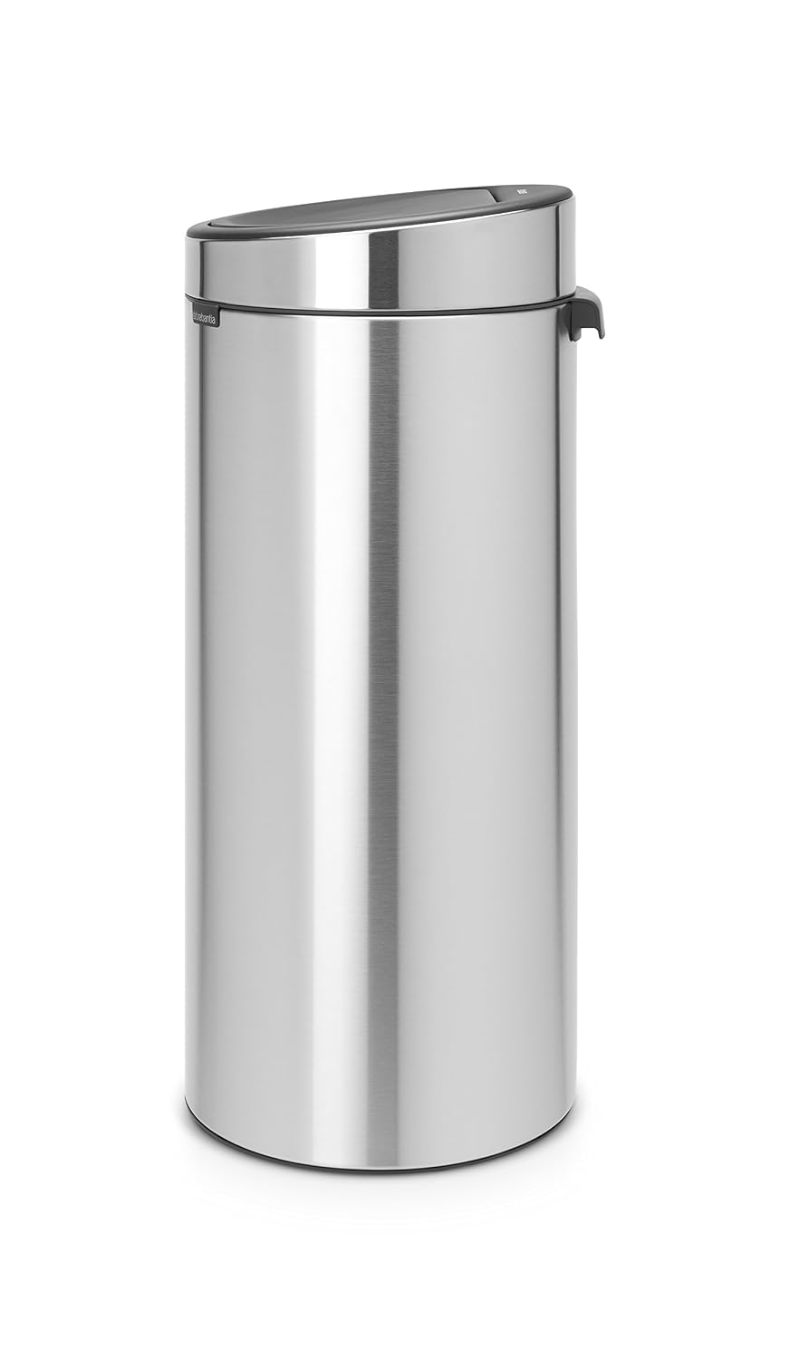 Brabantia 8 Gal Kitchen Touch Trash Can New (Matt Steel FPP) Removable Lid, Soft-Touch Open, Garbage Can + Bags
