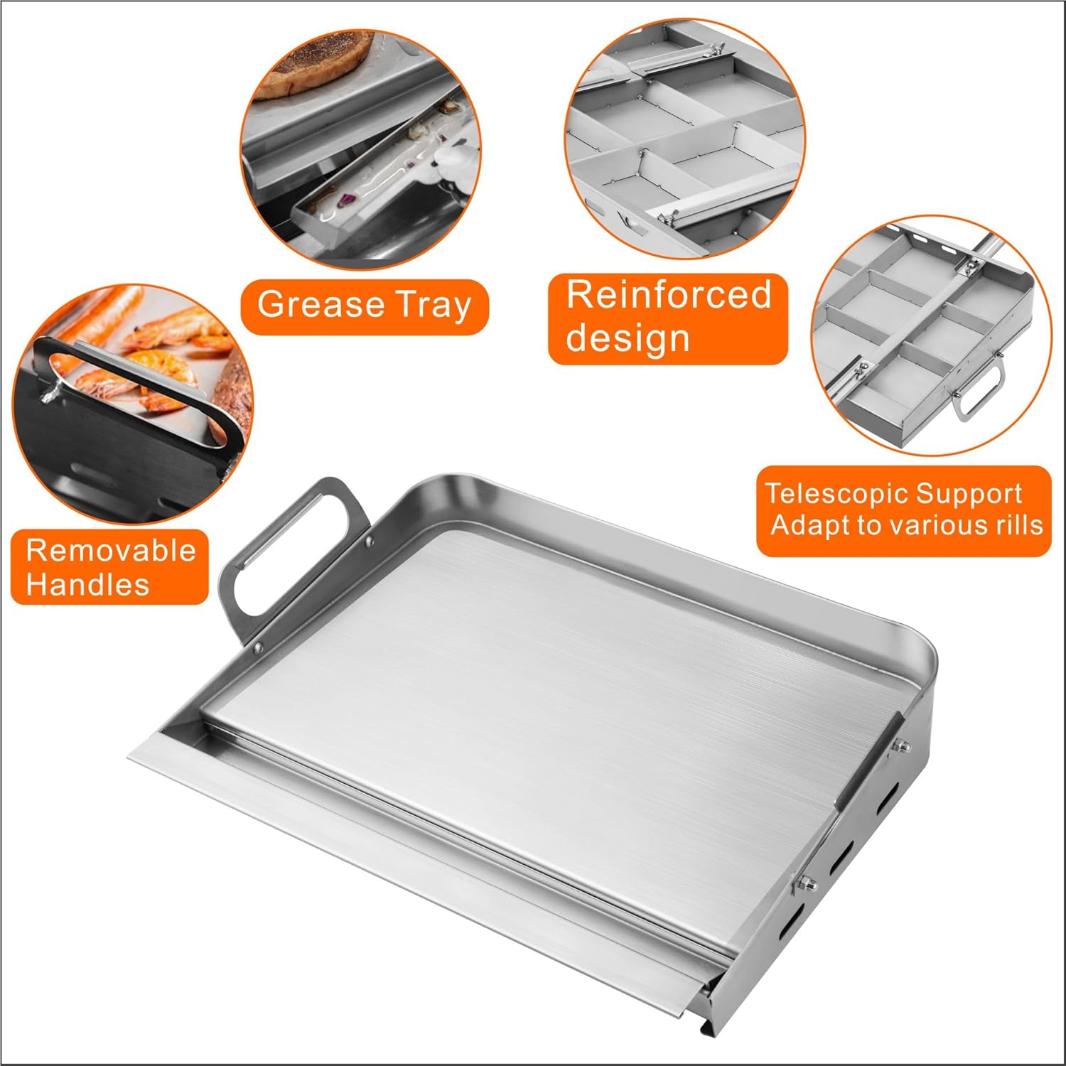 Tapete Para Parrilla Debajo De La Barbacoa Para Carbón Al Aire Libre, Parte Superior Plana, Ahumadores, Parrillas De Gas De 65 X 39 Pulgadas. Protector De Alfombrilla Ignífugo Para Terraza Y Patio