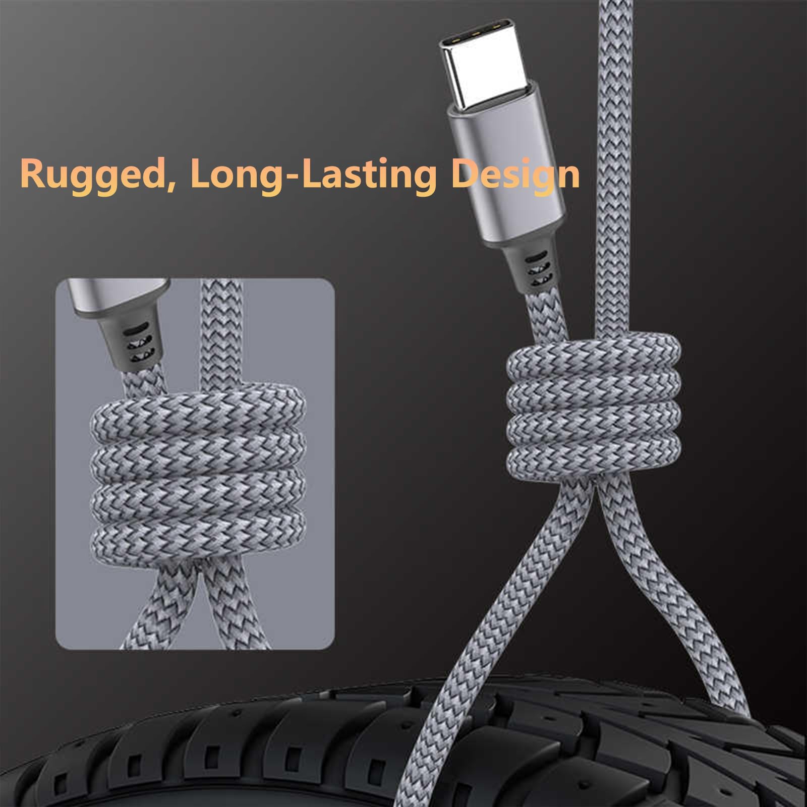 Kabel USB A na USB C, 6 m, bardzo długi, 1-pak, kabel USB A do C, szybkie ładowanie do i-Phone 16 Pro Max/Plus/Pro, do telefonu 15 Pro Max Plus, do iPada/MacBooka USB-C, Galaxy S24 S23