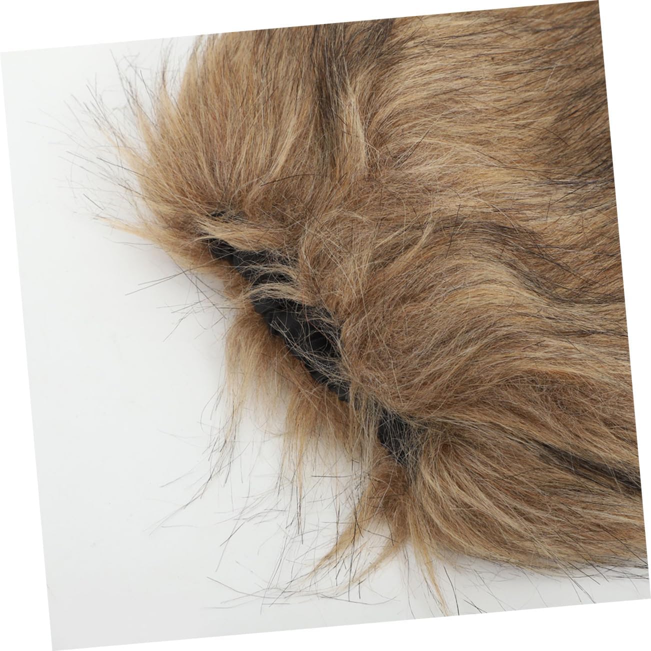 2pcs Faux Fur Viking Leg Warmers Polyester Boot Covers Brown