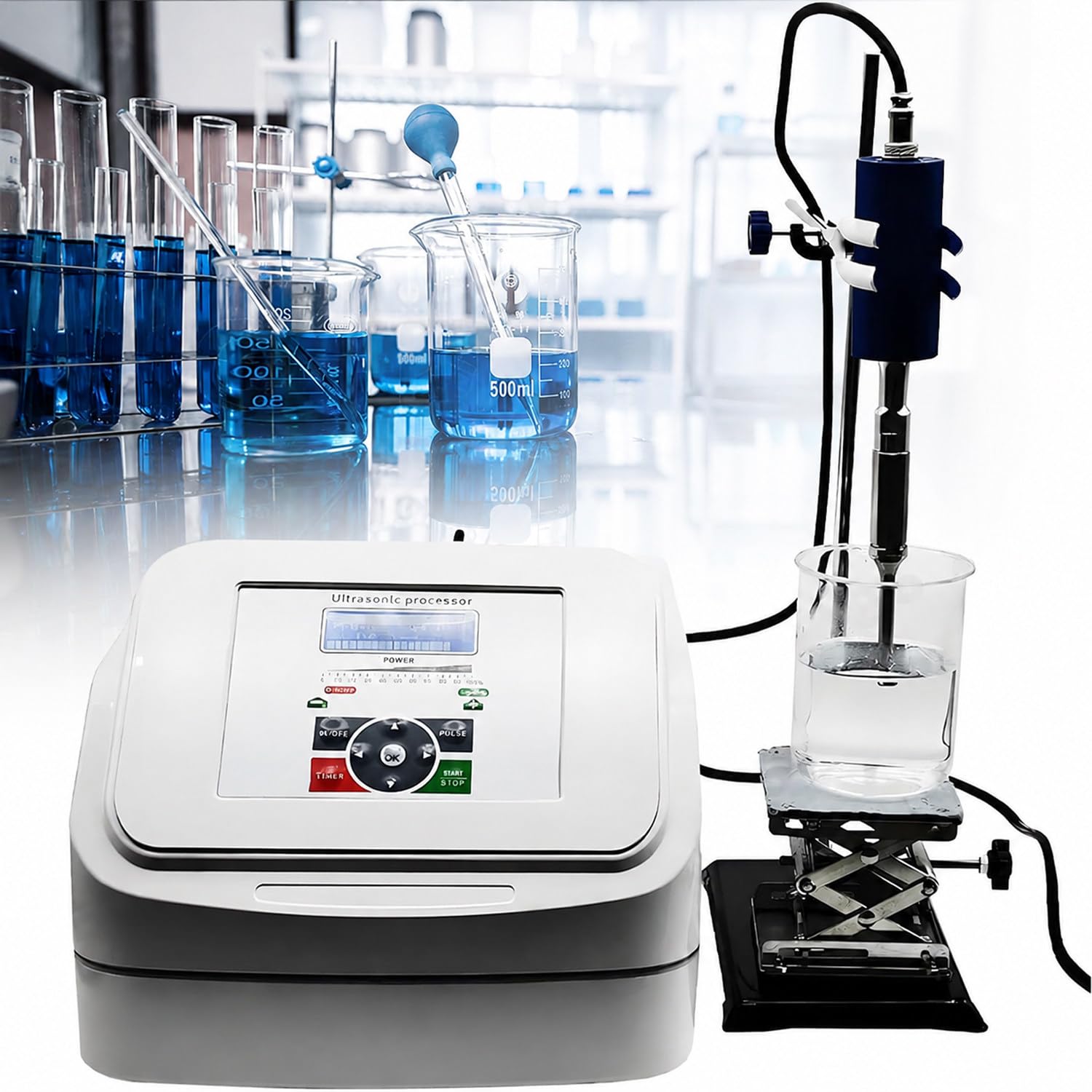 Szybki homogenizator laboratoryjny, cyfrowy procesor ultradźwiękowy 2mmprobe