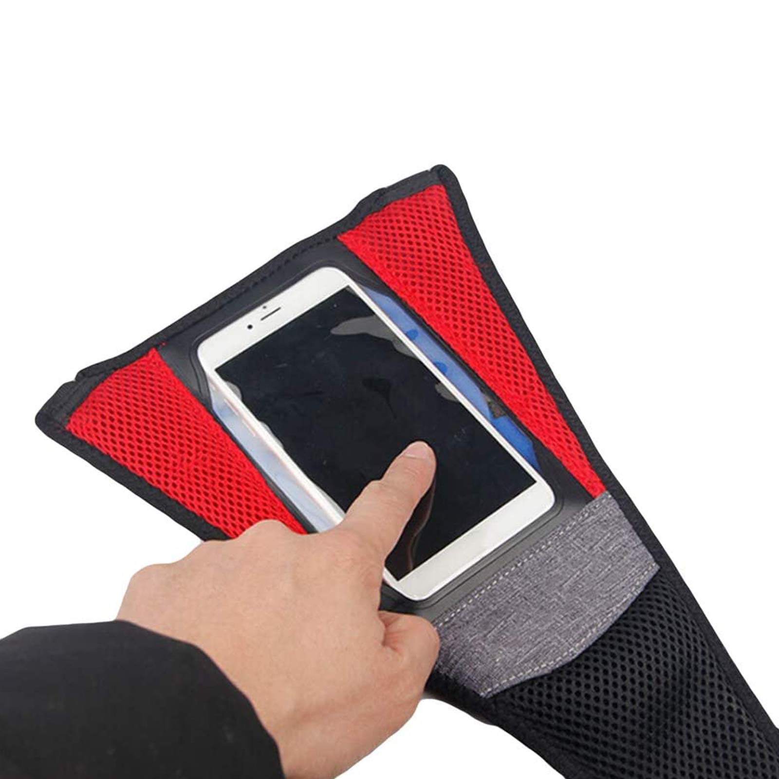Fascia Protezione Antisudore di Bici Telaio Sudore Protezione Antisudore per Bici a Rete con Custodia per Telefono Assorbe Corrosione per Bicicletta da Allenatore Allenamento Ciclismo al Coperto
