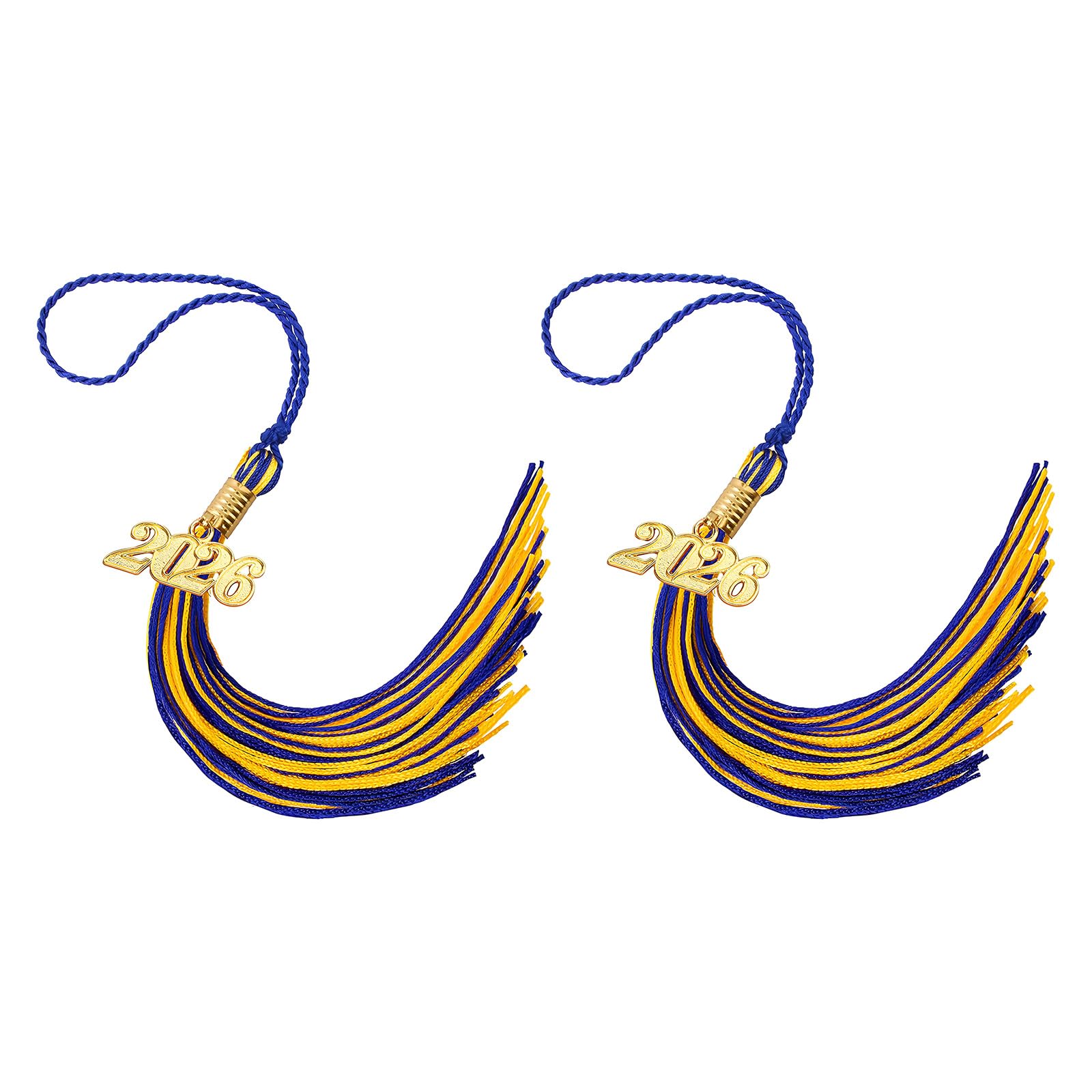 Hsyzygian 2026 Polyester Graduation Tassels with Secure Clip for Cap and Craft Projects Graduation Tassels