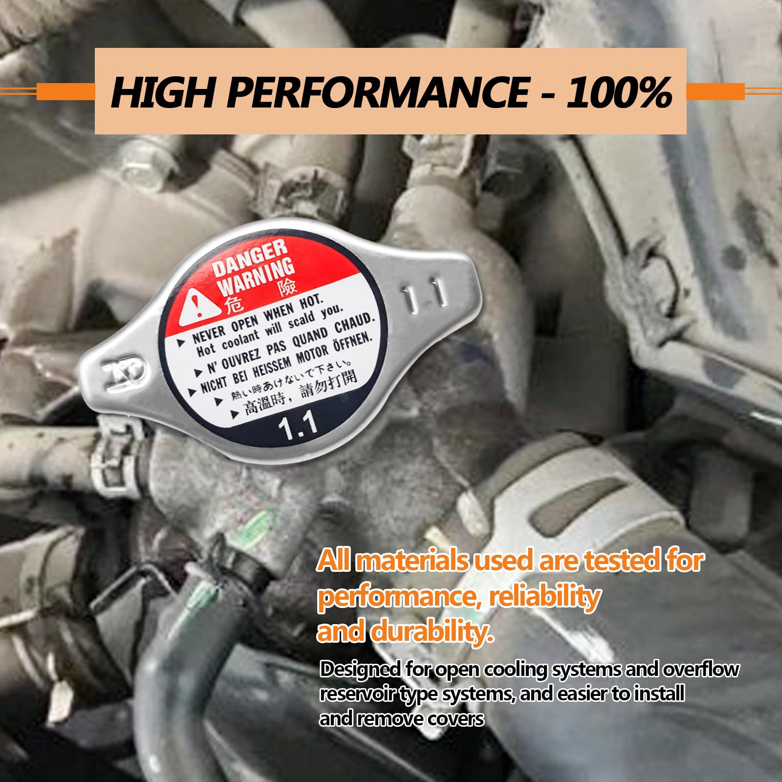 Snapklik.com : Radiator Cap Cover - Compatible