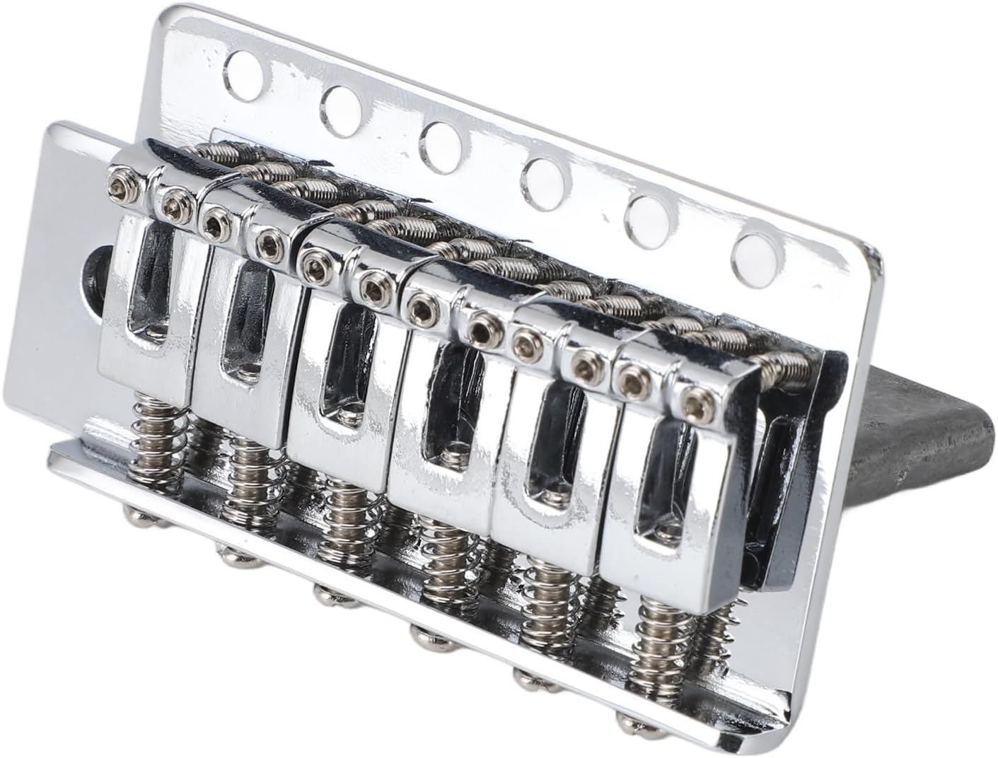 Left Handed Vintage Zinc Alloy Electric Guitar Tremolo Bridge Set with 52.5mm String Spacing Easy Installation for ST Guitars Professional Musicians and Guitar Enthusiasts